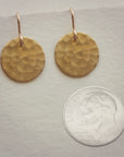 Hammered Disc Earrings