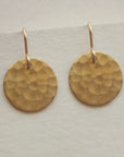 Hammered Disc Earrings