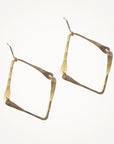 Hinged V Earrings • Silver or Gold