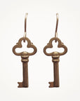 Tiny Key Earrings