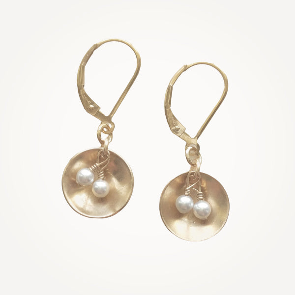 Oyster Earrings • Gold