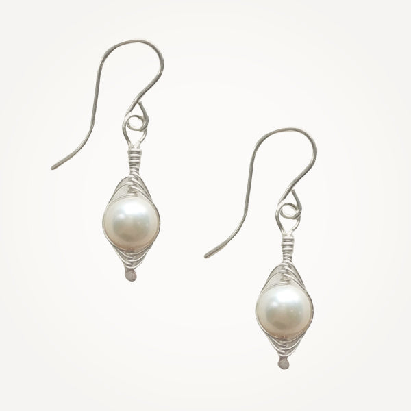 Silver Peapod Earrings • One Pea