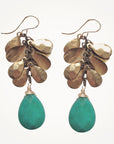 Petal Earrings • Emerald Jade