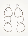 River Rock Earrings • Triple Hoop