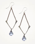 Valley Earrings • Blue Quartz