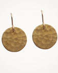 Hammered Disc Earrings