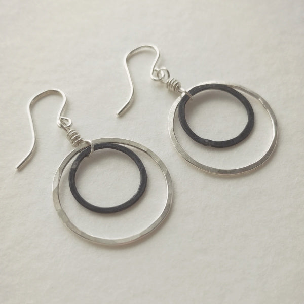 Equinox Earrings • Two Hoops