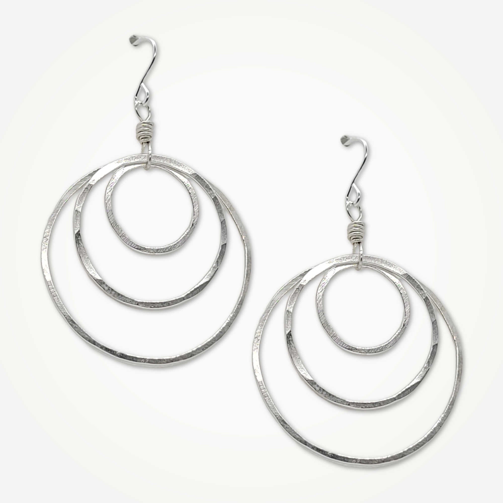 Equinox Earrings • Three Hoops