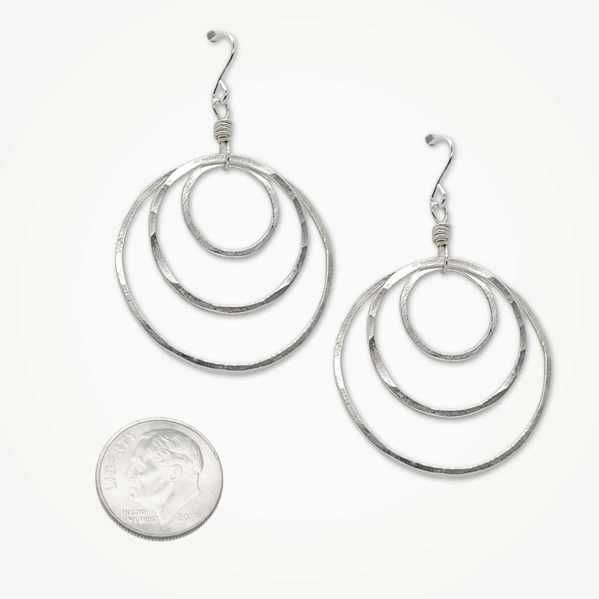 Equinox Earrings • Three Hoops