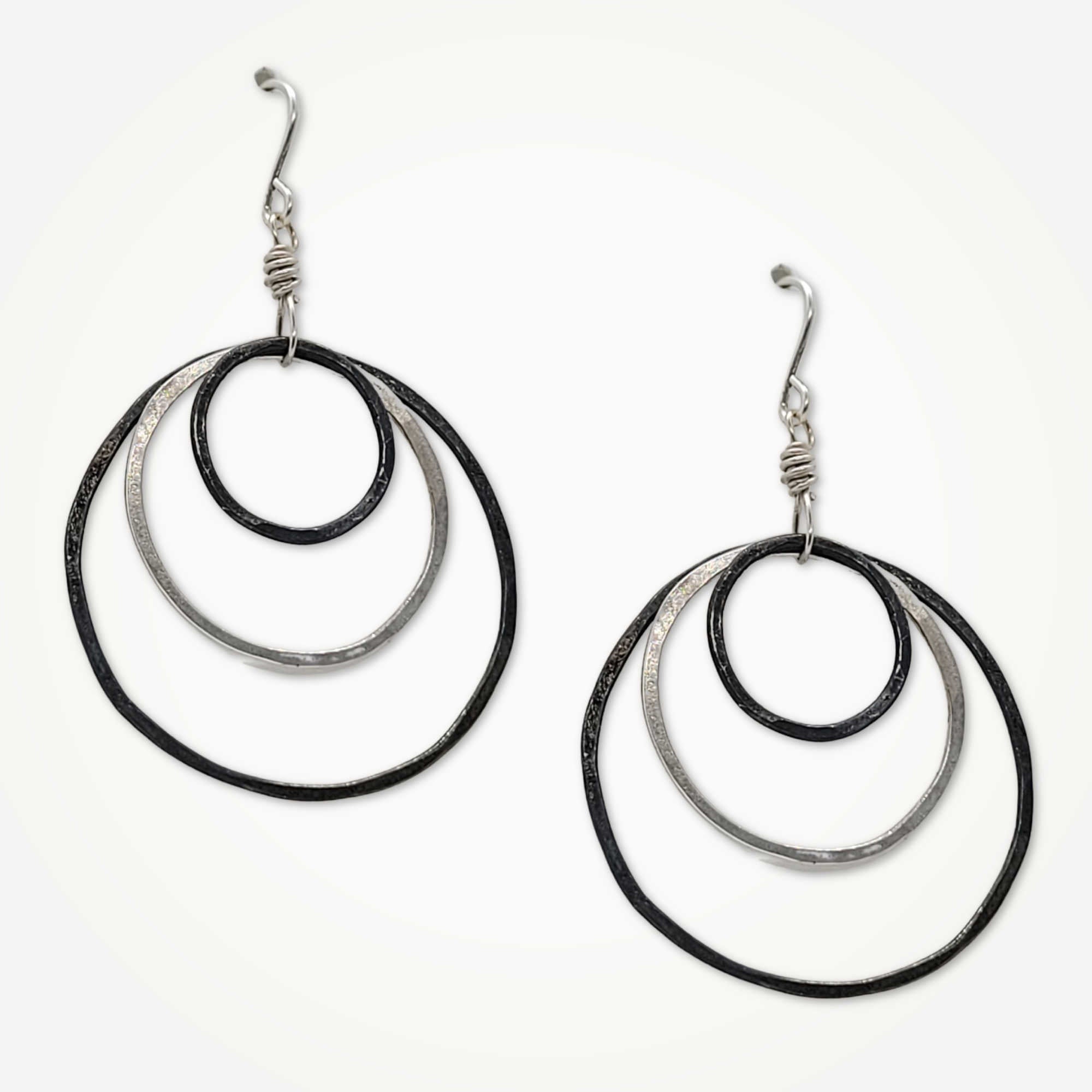 Equinox Earrings • Three Hoops