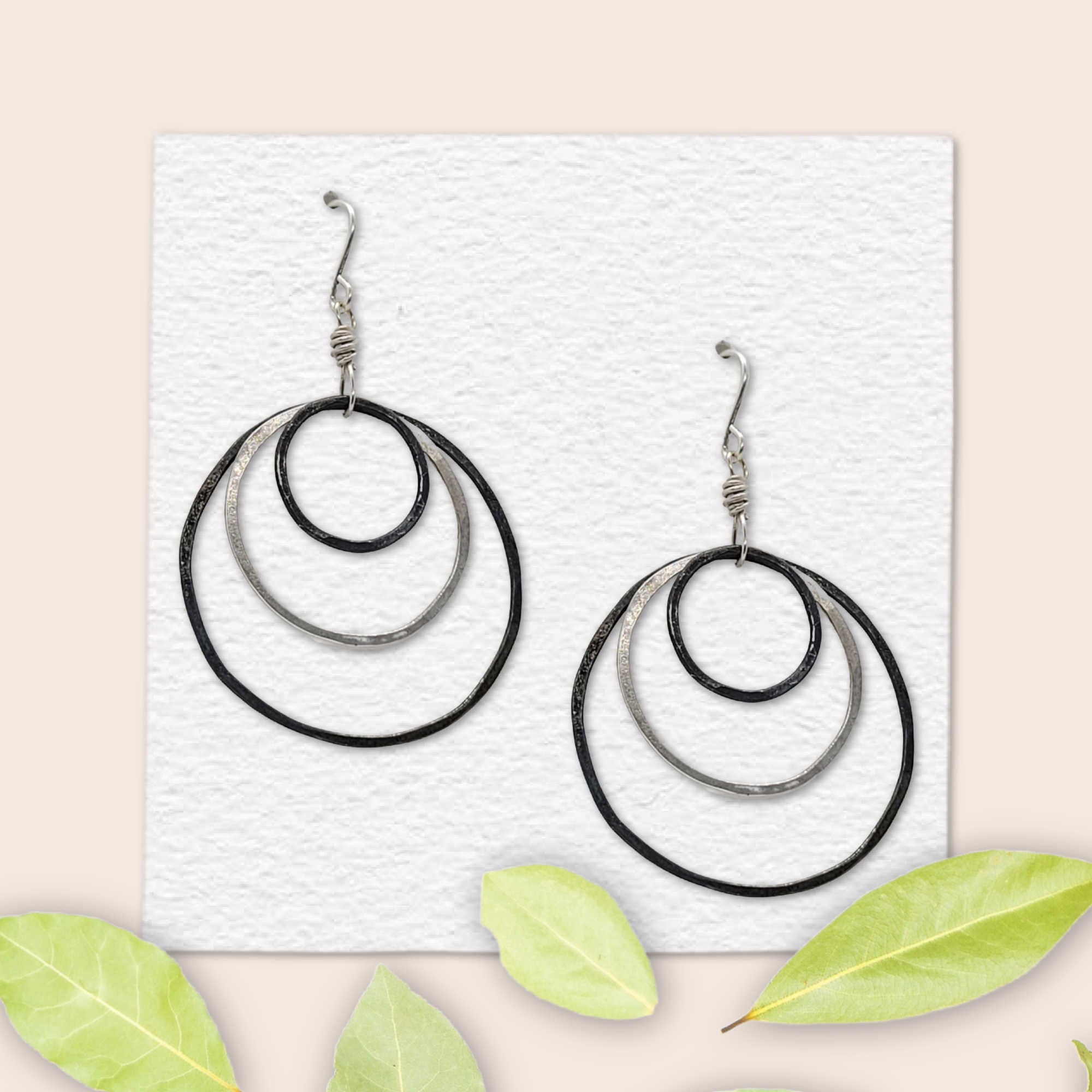 Equinox Earrings • Three Hoops