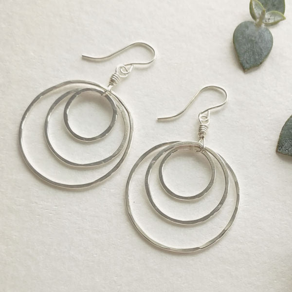 Equinox Earrings • Three Hoops