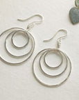 Equinox Earrings • Three Hoops