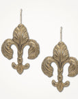 Plume Fleur de Lis Earrings