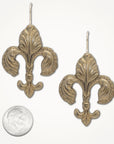 Plume Fleur de Lis Earrings