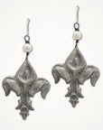 Calla Lily Fleur de Lis Earrings