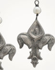 Calla Lily Fleur de Lis Earrings