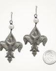 Calla Lily Fleur de Lis Earrings