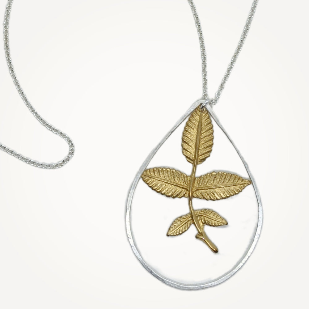 Teardrop Necklace • Foliage