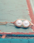 Gold Peapod Necklace • Your Choice of Peas