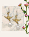 Little Bird Earrings • Pearl