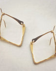 Hinged V Earrings • Silver or Gold