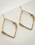 Hinged V Earrings • Silver or Gold