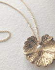 Water Lily Necklace • Pearl