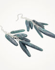 Mediterranean Earrings • Green Kyanite