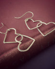 Links of Love Heart Earrings