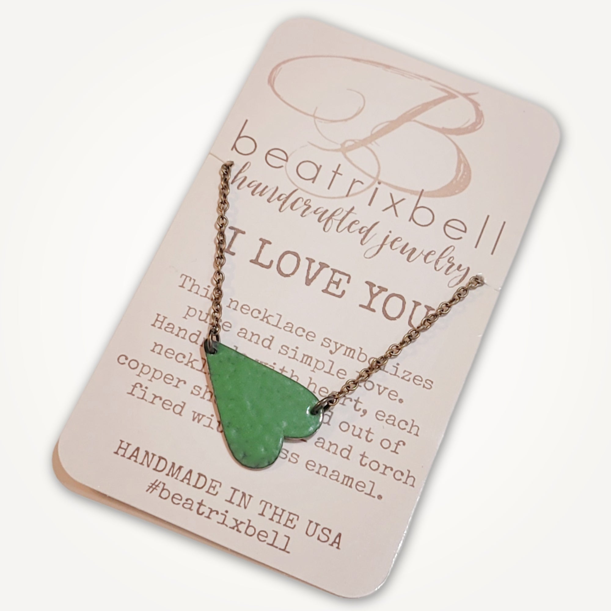 I Love You Necklace • Choice of Color