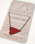 I Love You Necklace • Choice of Color