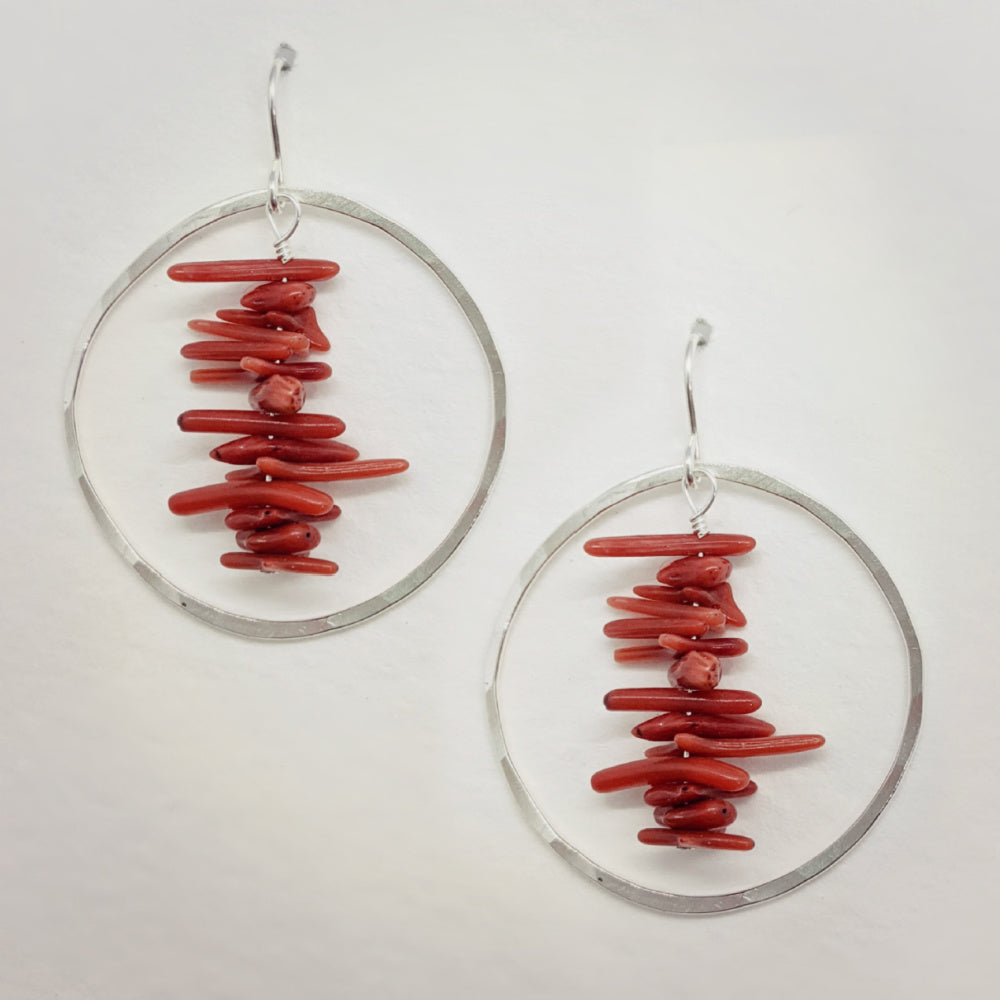 Hoop Earrings • Coral Cupolini