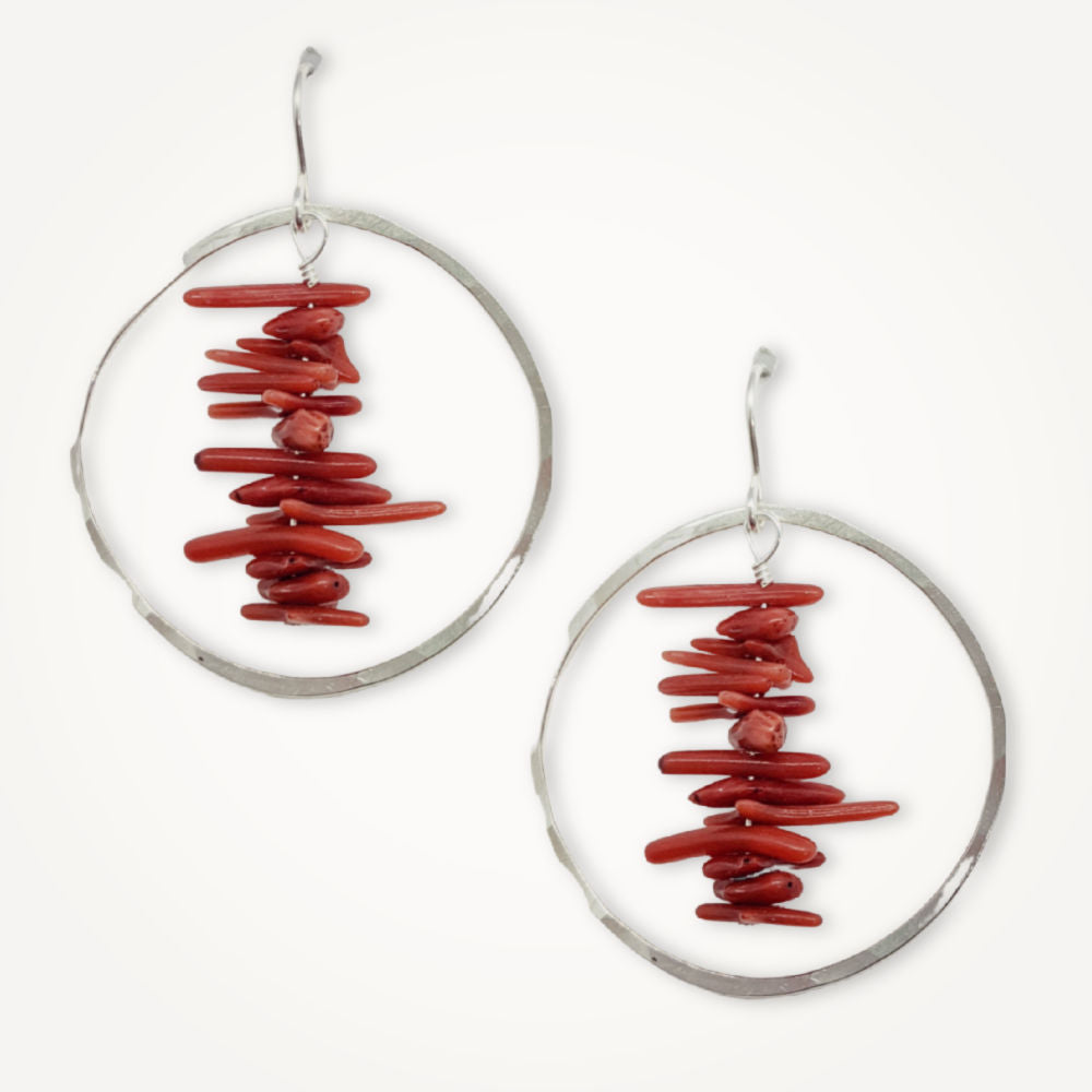 Hoop Earrings • Coral Cupolini