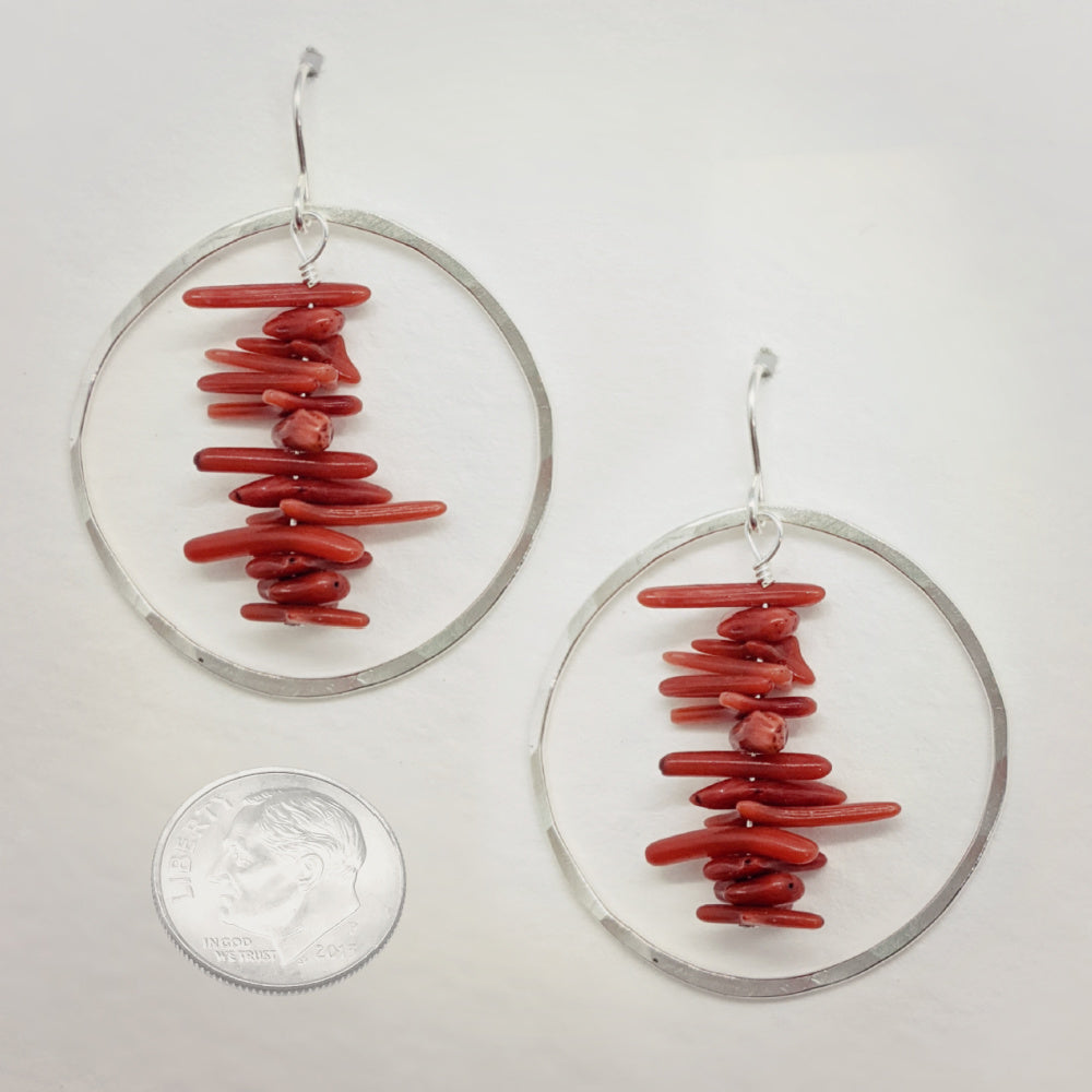 Hoop Earrings • Coral Cupolini