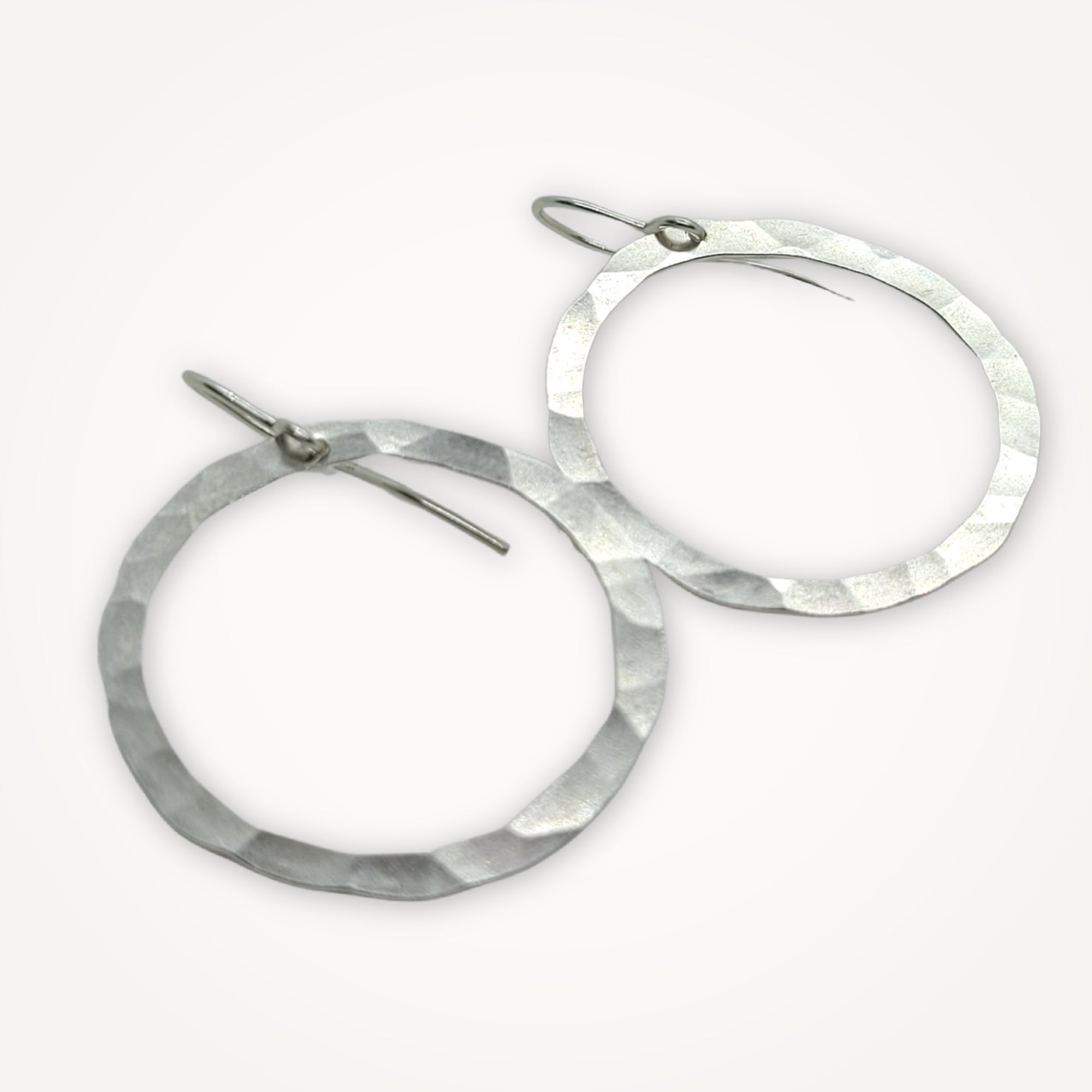 Organic Hoop Earrings • Medium