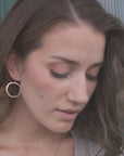 Organic Hoop Earrings • Medium