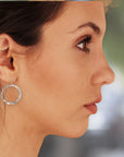 Organic Hoop Earrings • Medium