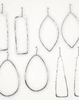 Hammered Hoop Earrings • Choice of Shape