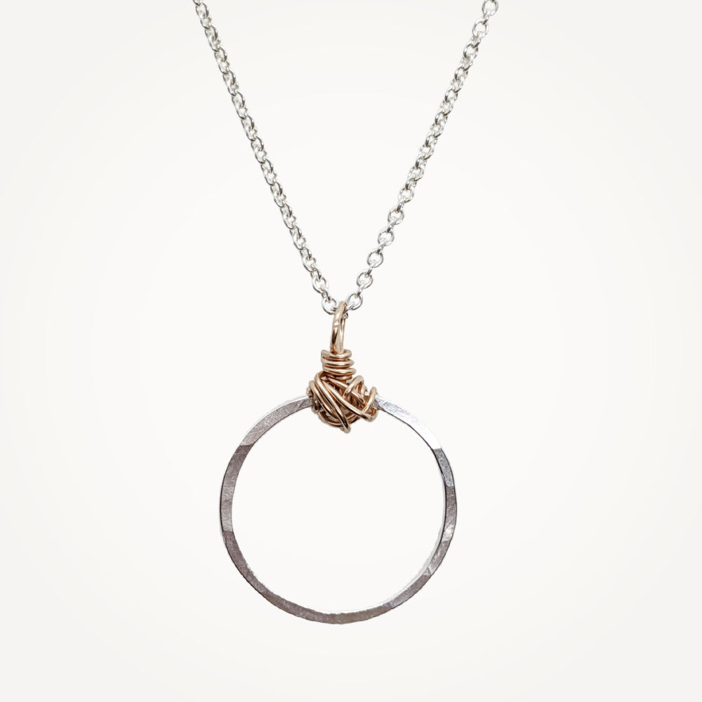 Knot Necklace • Petite Circle