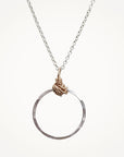Knot Necklace • Petite Circle