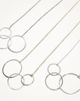 Aura Necklace • Three Hoops