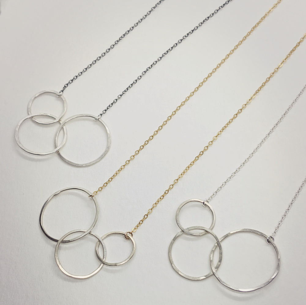 Aura Necklace • Three Hoops
