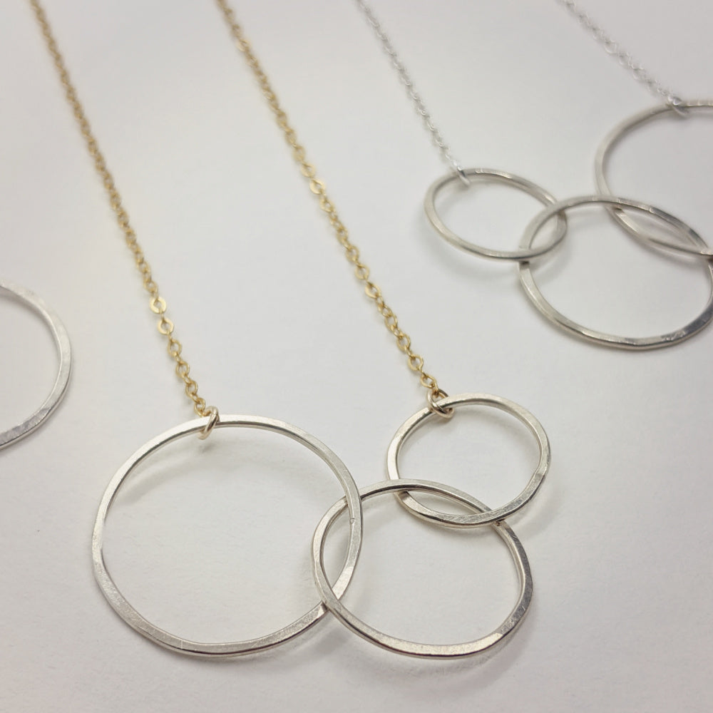 Aura Necklace • Three Hoops