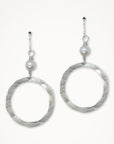 Organic Hoop Earrings • Choice of Pearl