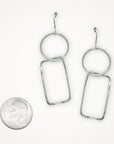 Hoop Rectangle Earrings