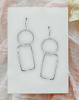 Hoop Rectangle Earrings