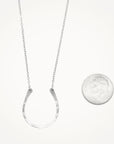 Lucky Horseshoe Necklace • Silver or Gold