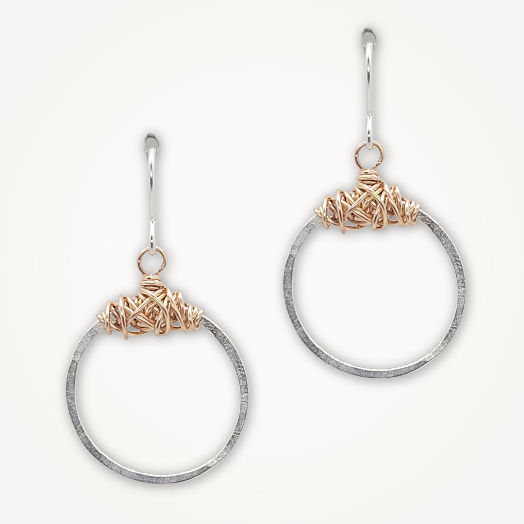 Knot Earrings • Petite Circle