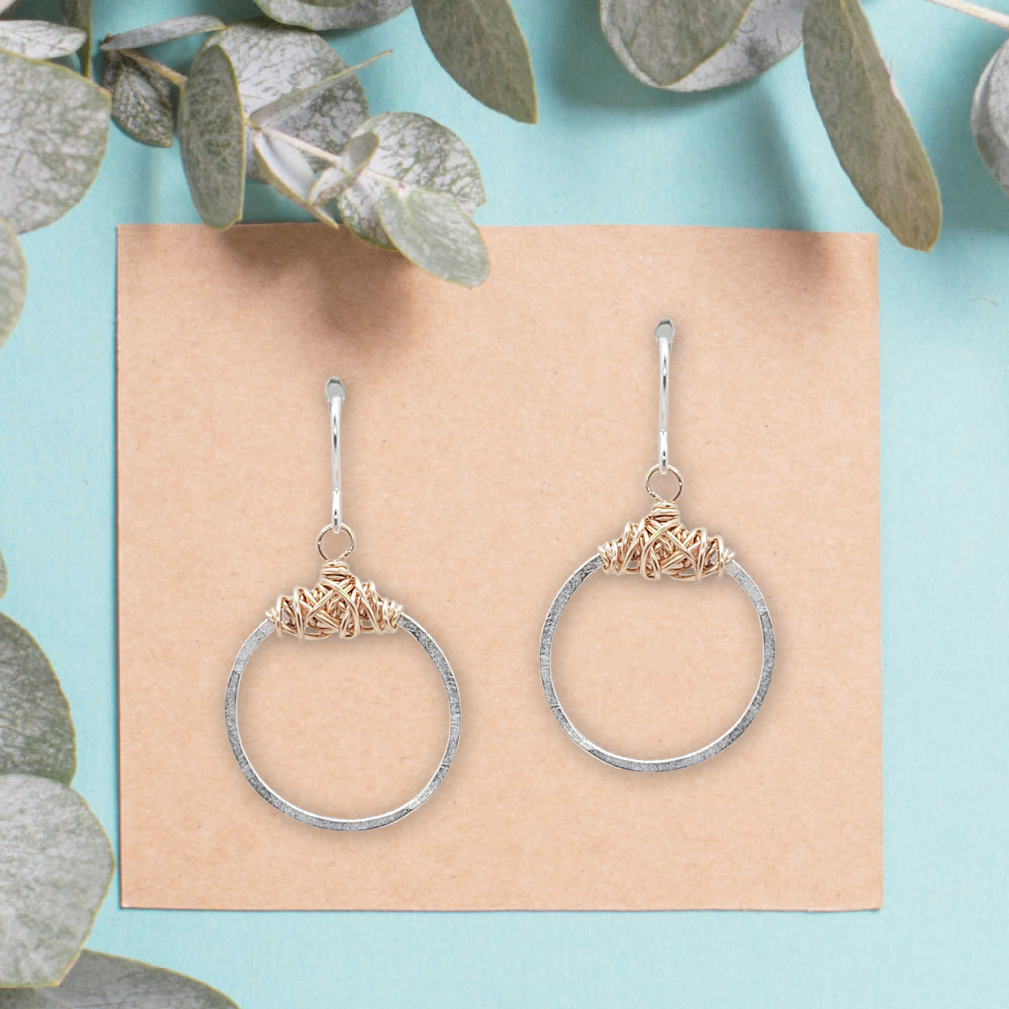 Knot Earrings • Petite Circle